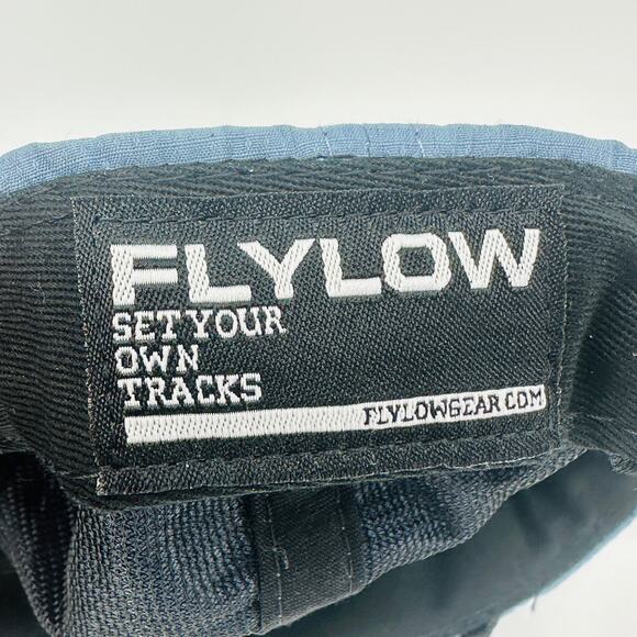 Flylow Men's 5 Panel Rope Unstructured Nylon Adjustable Snapback Flat Brim Hat - Picture 9 of 9